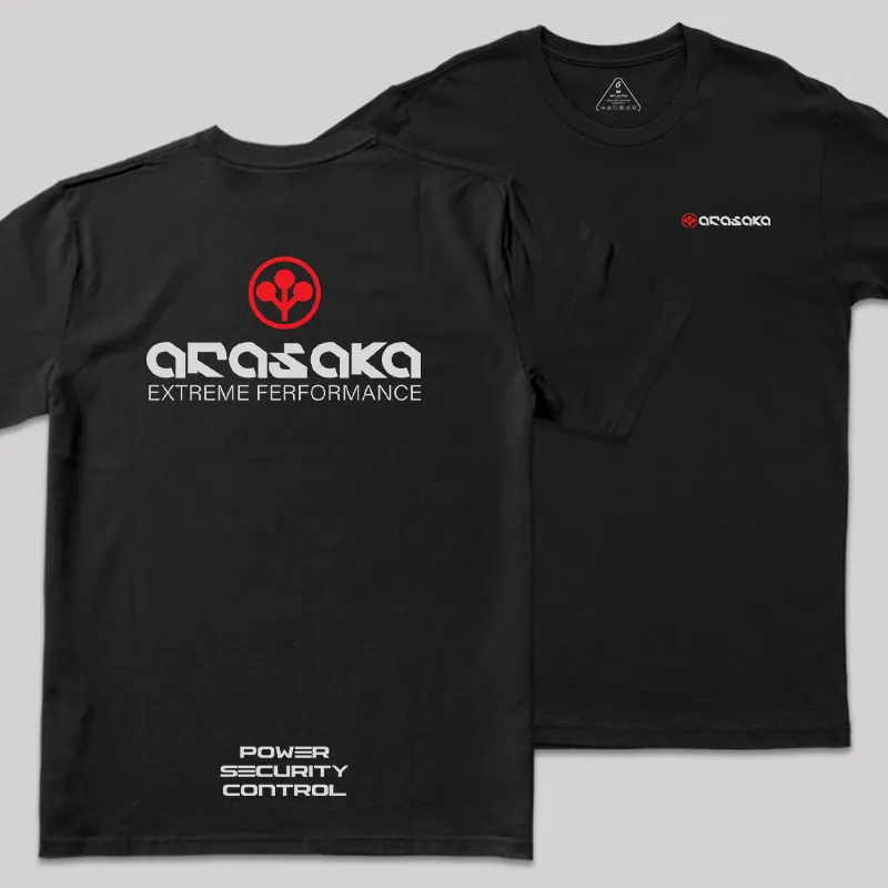 Arasaka Front and Back Printed Geek T-Shirt