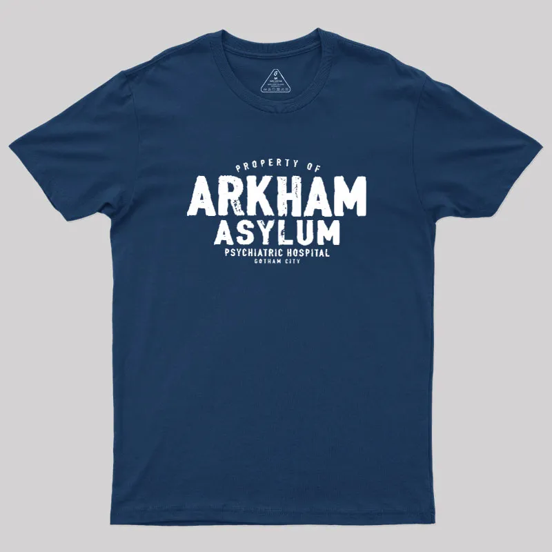 Arkham Asylum Geek T-Shirt - Image 2