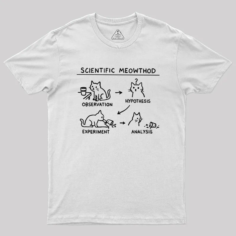 Scientific Meowthod Geek T-Shirt - Image 11