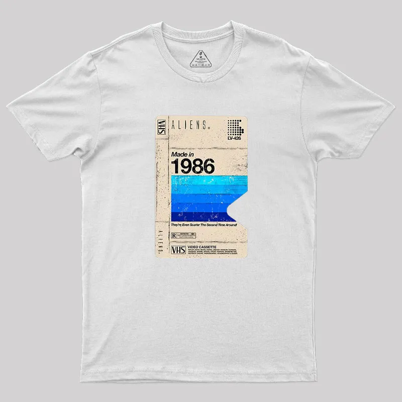 Aliens Blank Tape Geek T-Shirt - Image 11