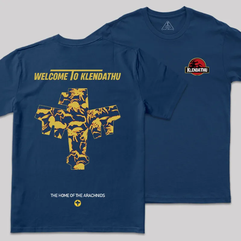 The Home Of The Arachnids Front and Back Printed Geek T-Shirt - Image 2