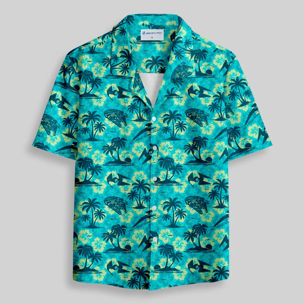 Aircraft Hawaii Green Button Up Pocket Shirt - Image 2