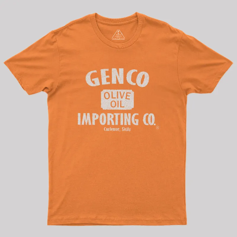 Genco Olive Oil Importing Co Geek T-Shirt - Image 4