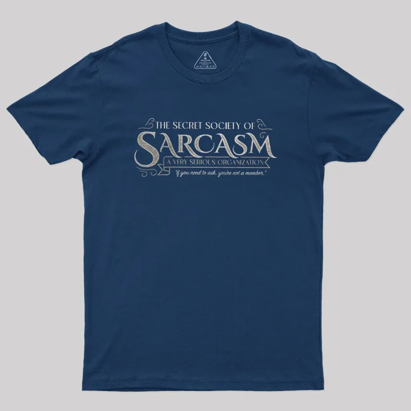 Secret Society of Sarcasm Geek T-Shirt - Image 2