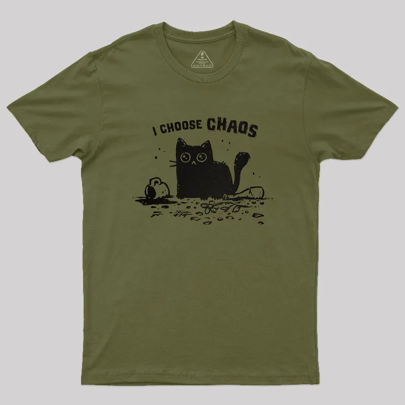 I Choose Chaos Geek T-Shirt - Image 2