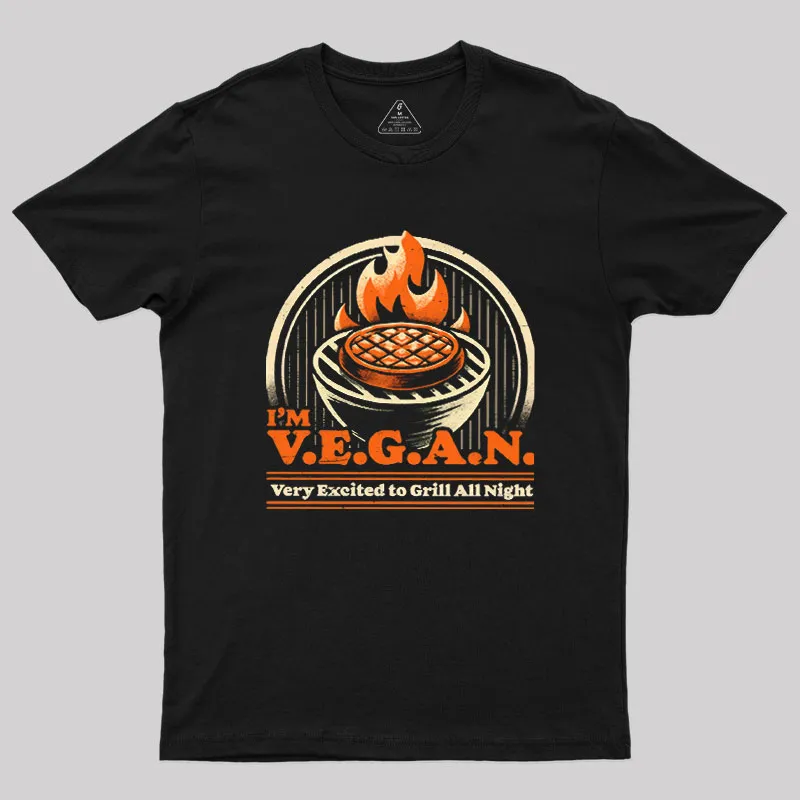 Ironic BBQ Grill Geek T-Shirt