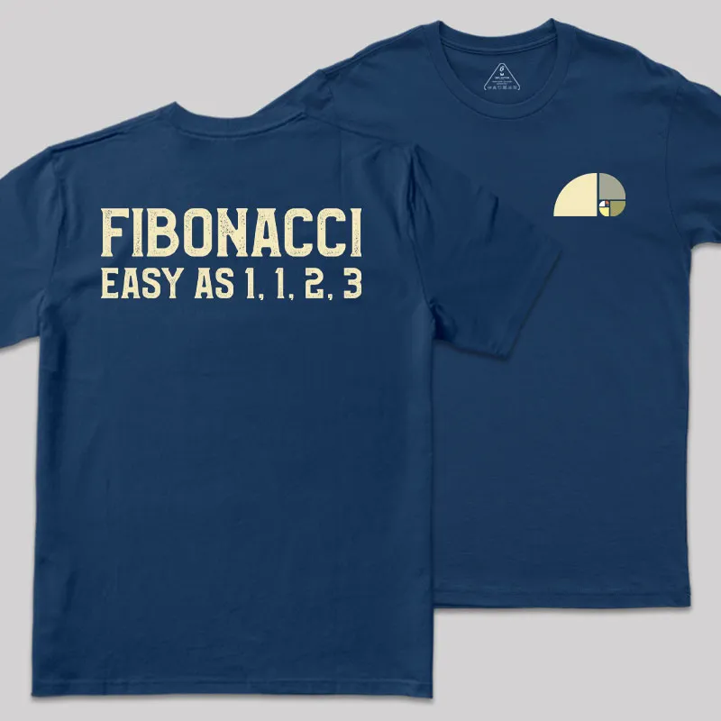 FIBONACCI Front and Back Printed Geek T-Shirt - Image 2