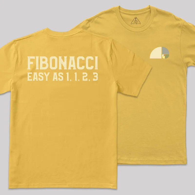 FIBONACCI Front and Back Printed Geek T-Shirt - Image 6