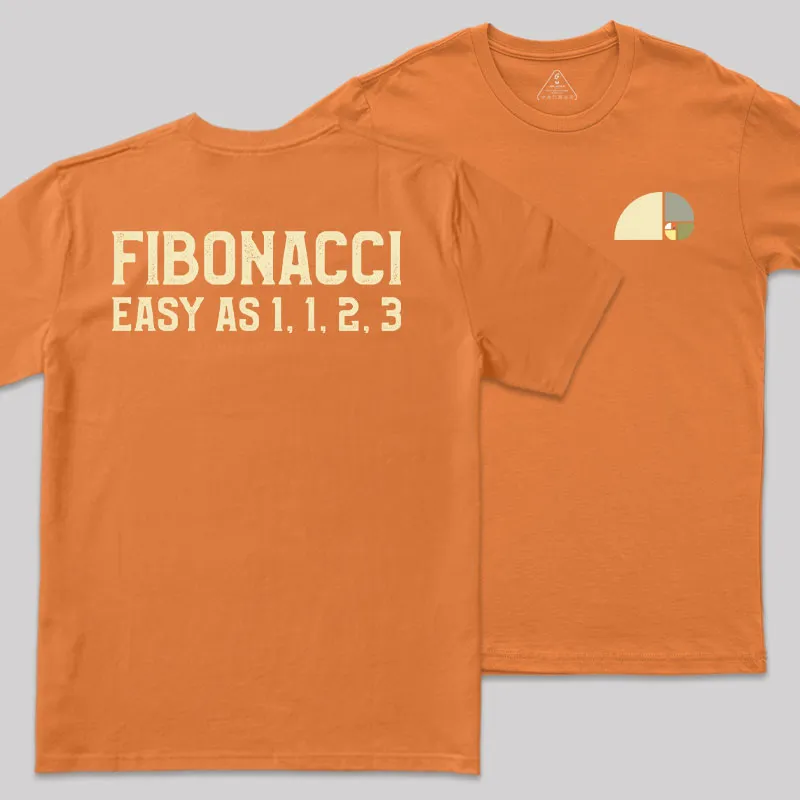 FIBONACCI Front and Back Printed Geek T-Shirt - Image 5