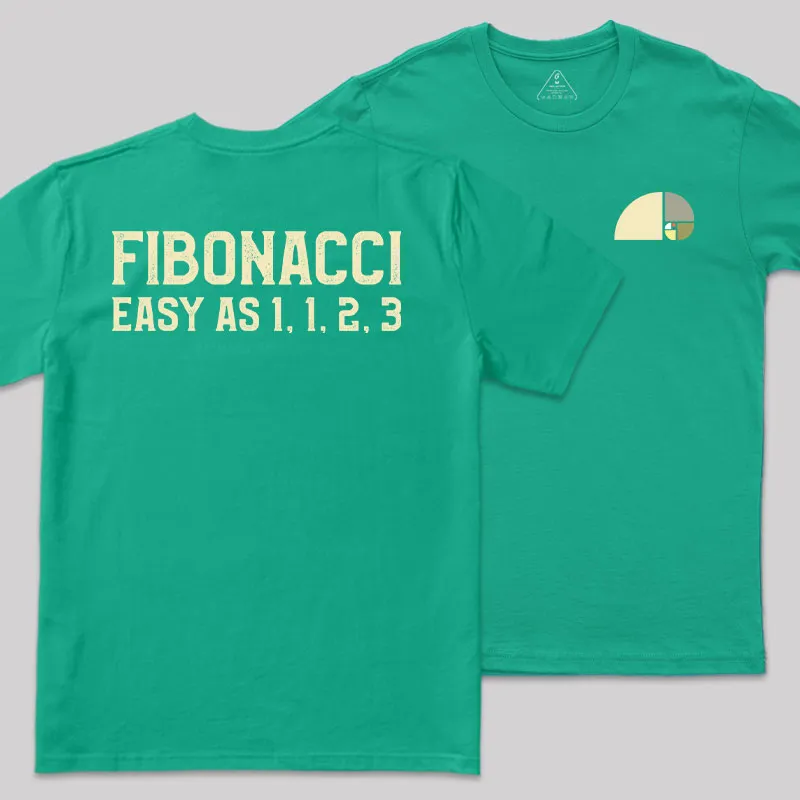 FIBONACCI Front and Back Printed Geek T-Shirt - Image 10
