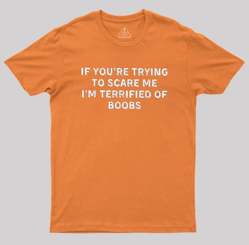 Terrified Humor Geek T-Shirt - Image 5