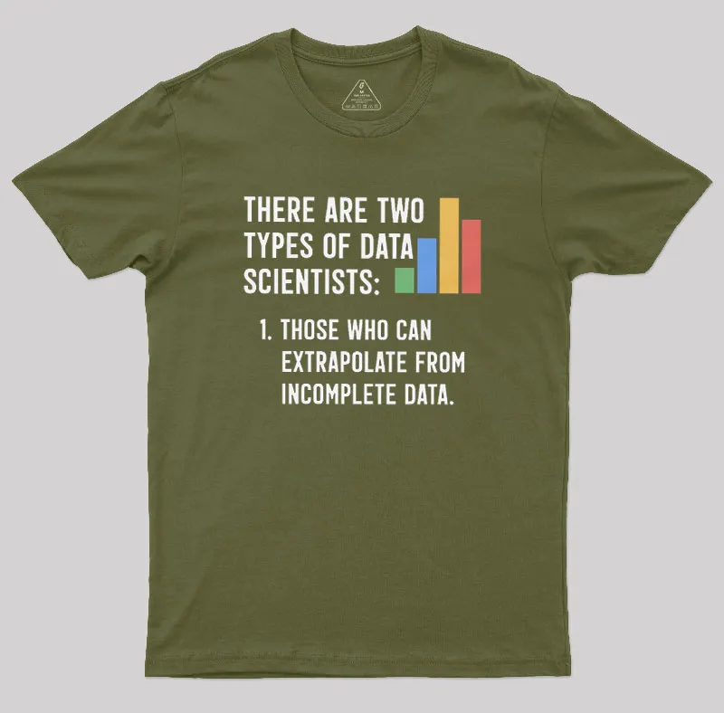 Alternative view of There Are Two Types of Data Scientist Geek T-Shirt