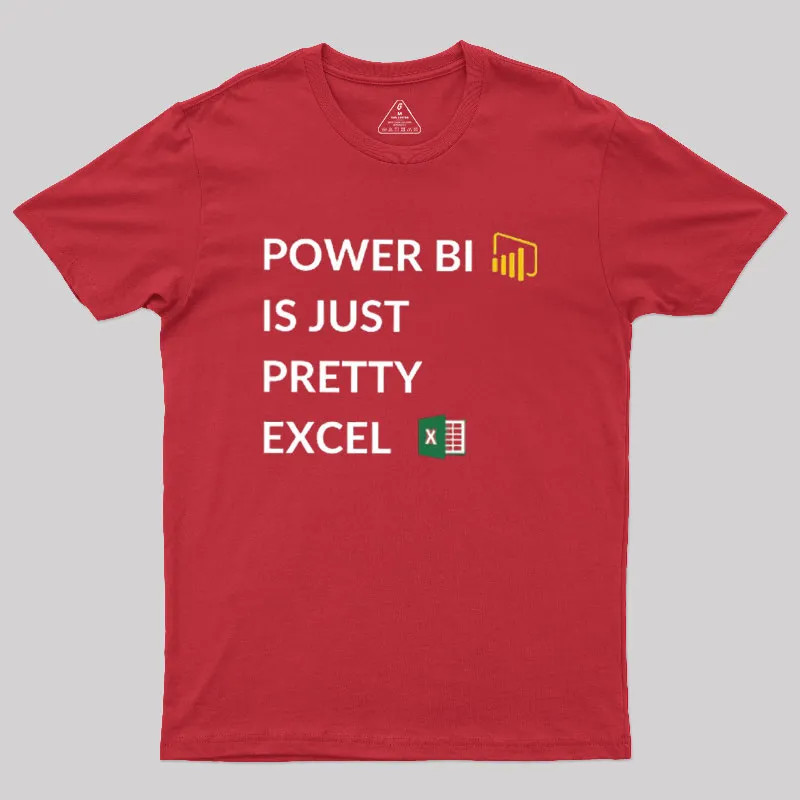 Excel VS Power BI Geek T-Shirt - Image 4