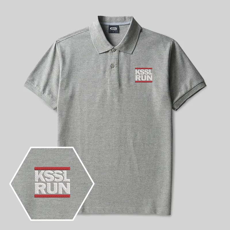 KSSL RUN Geek Embroidered Polo Shirts - Image 3