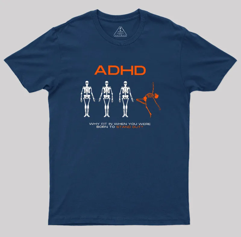 ADHD AWARENESS Geek T-Shirt - Image 2