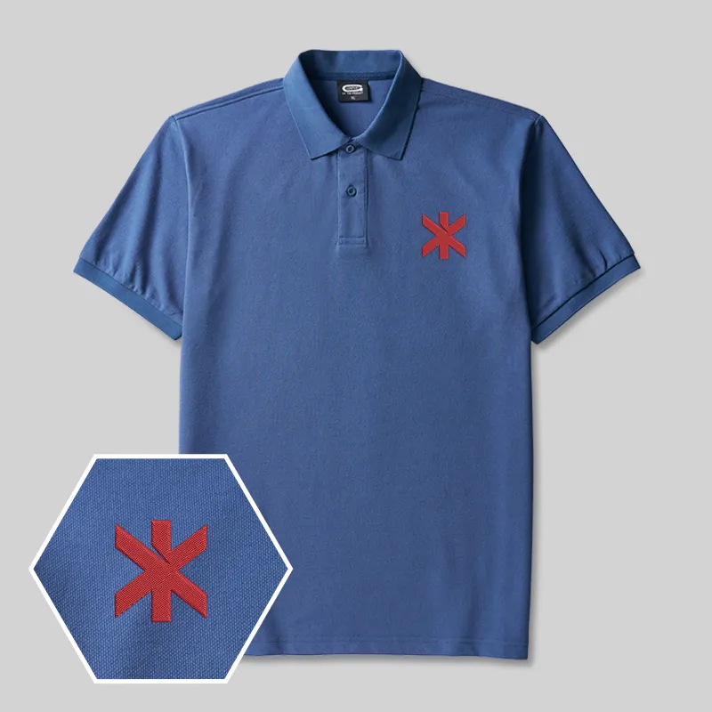 Alternative view of 2077 Trauma Team Geek Embroidered Polo Shirts