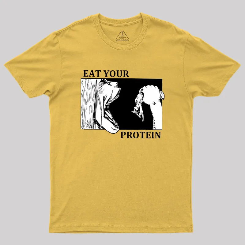 Eat Your Protein Geek T-Shirt - Image 8