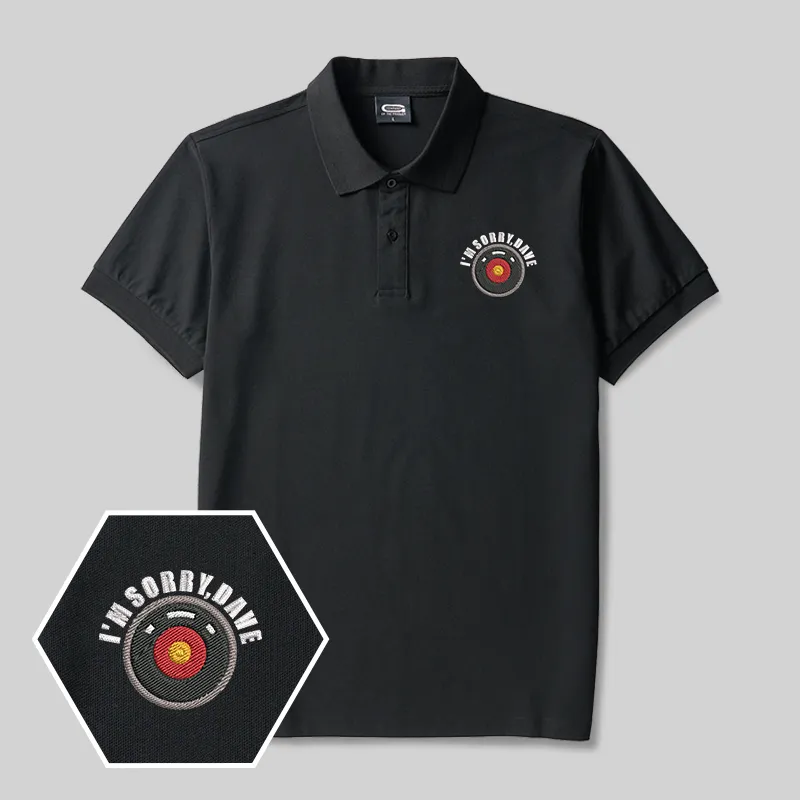 HAL 9000 Geek Embroidered Polo Shirts