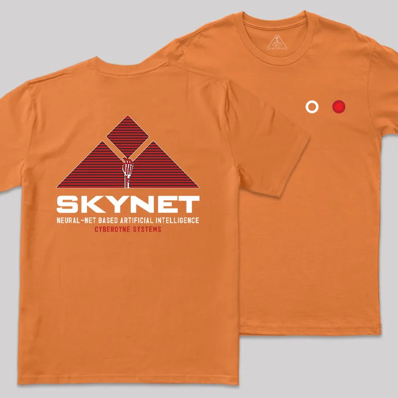 Skynet Rising Front and Back Printed Geek T-Shirt - Image 6
