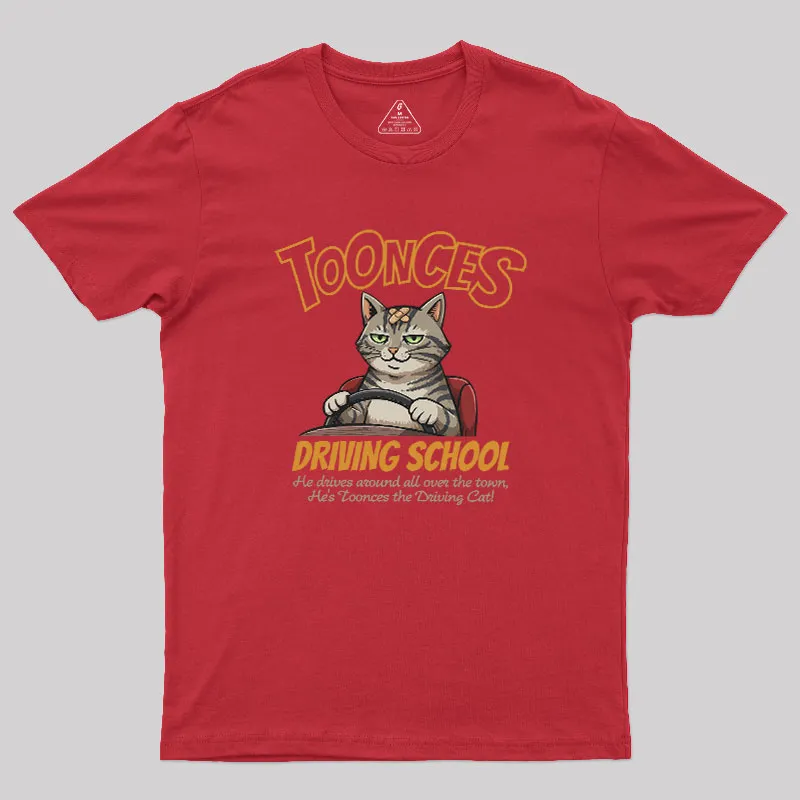 Toonces Driving Academy Geek T-Shirt - Image 4