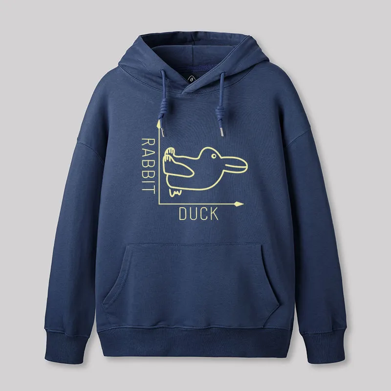 Alternative view of Rabbit or Duck Hoodie