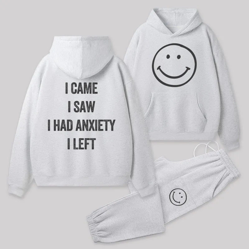 Social Anxiety Chronicles Front and Back Printed Geek Fleece Hoodie Set - Image 4