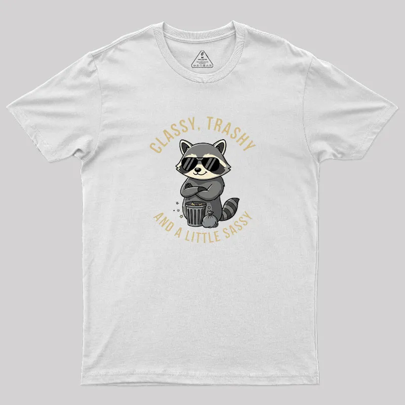 Classy Raccoon Geek T-Shirt - Image 8