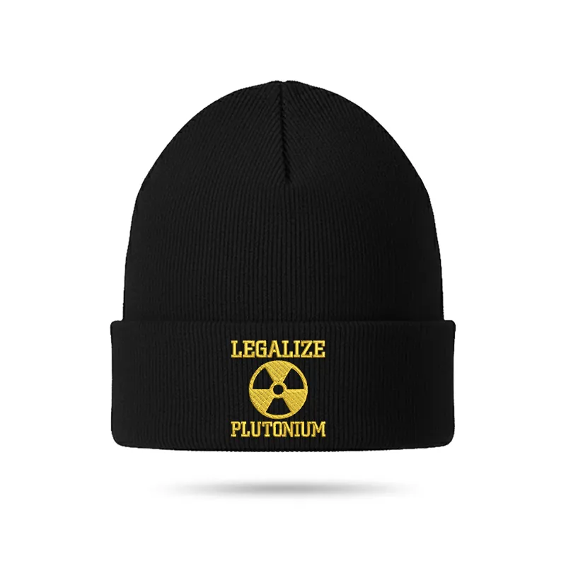 Legalize Plutonium Geek Embroidered Beanie - Image 2