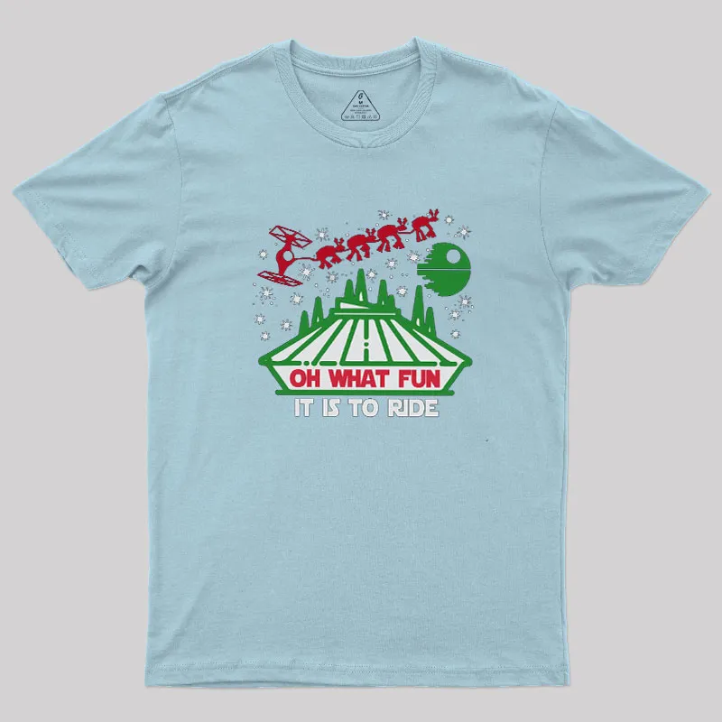 Oh What Fun It Is To Ride Geek T-Shirt - Image 10