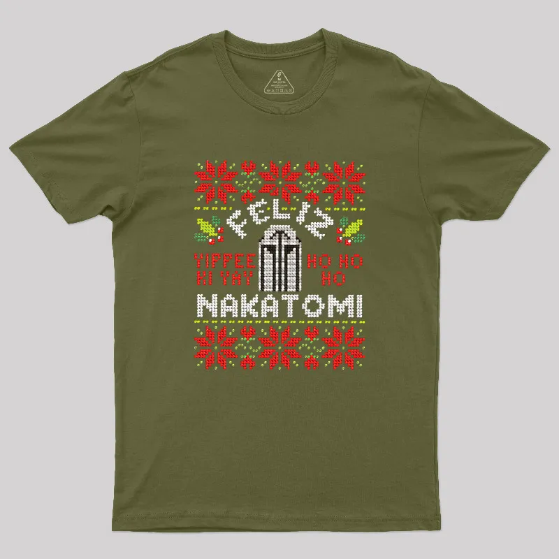 Feliz Nakatomi Sweater Geek T-Shirt - Image 3