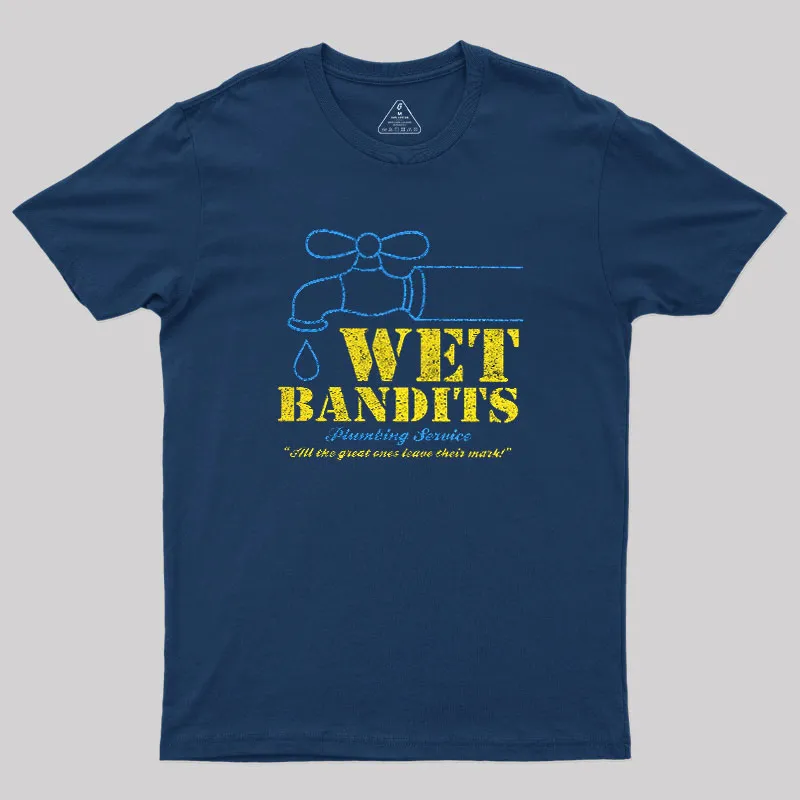 Alternative view of Wet Bandits Plumbing Geek T-Shirt