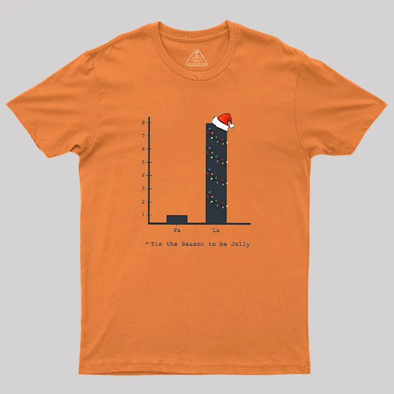 Christmas Carol Math Bar Graph Baseball ¾ Geek T-Shirt - Image 5