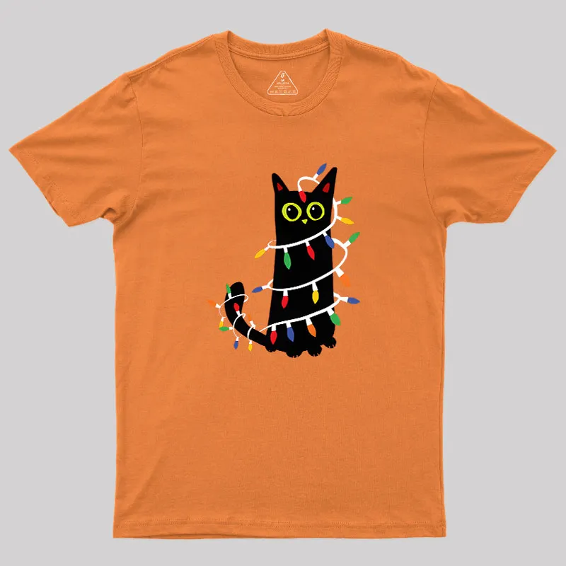Festive Feline Geek T-Shirt - Image 6