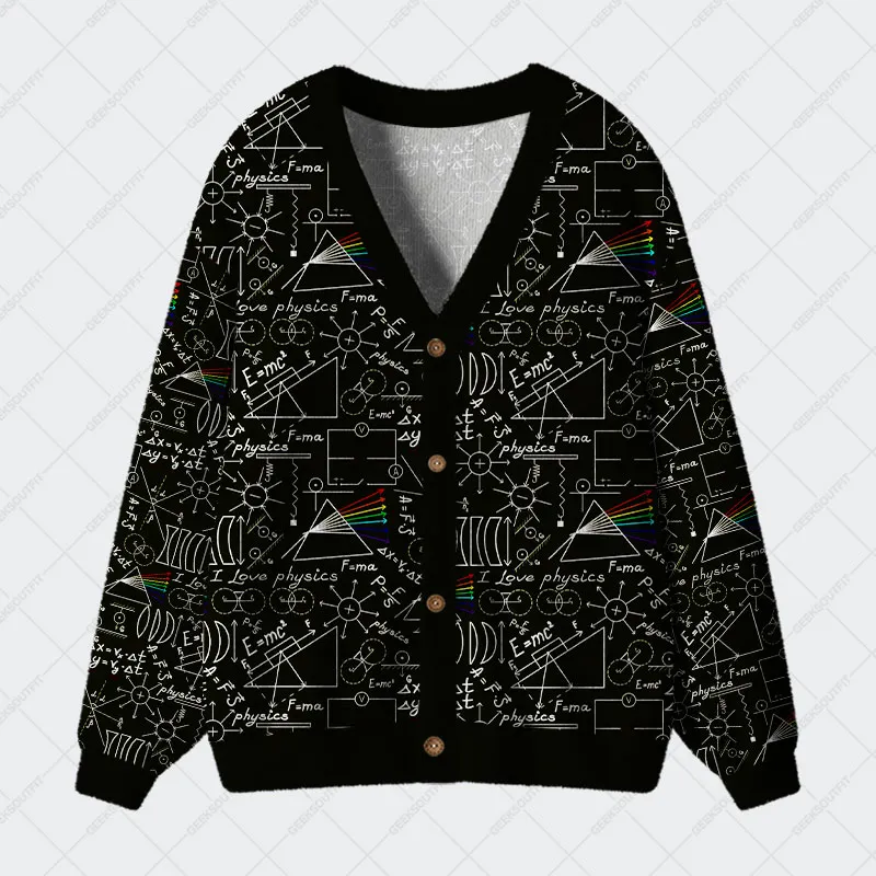 Physics Notes Geek Ugly Cardigan Sweaters