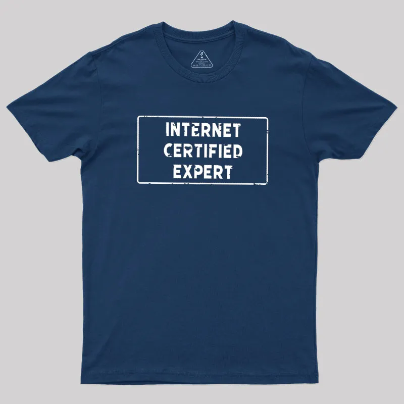 Internet Certified Expert Geek T-Shirt - Image 2