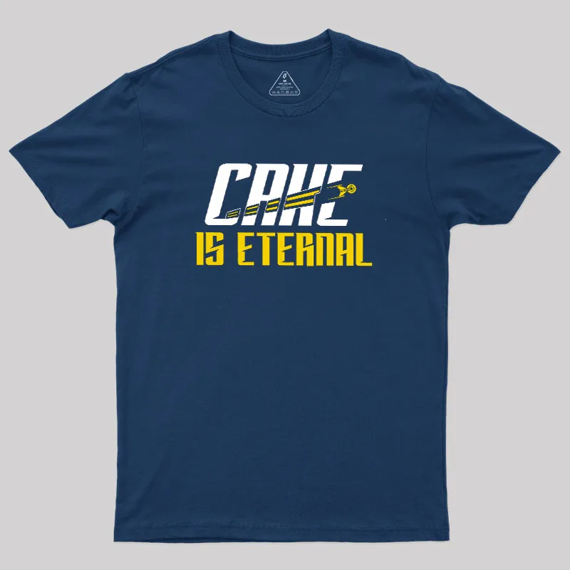Alternative view of Cake Is Eternal Geek T-Shirt