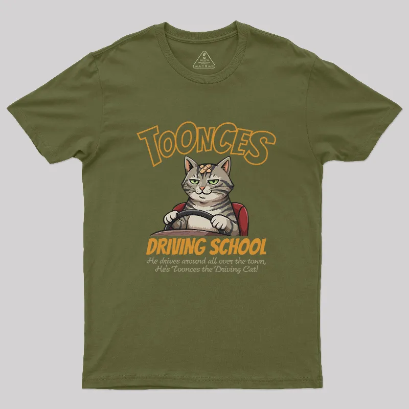 Toonces Driving Academy Geek T-Shirt - Image 3
