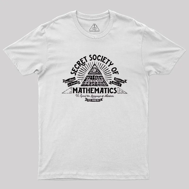 Illumathnati - Secret Society of Math Geek T-Shirt - Image 11