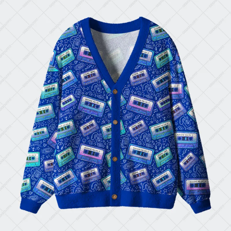 Mixtape Memories Geek Ugly Cardigan Sweaters