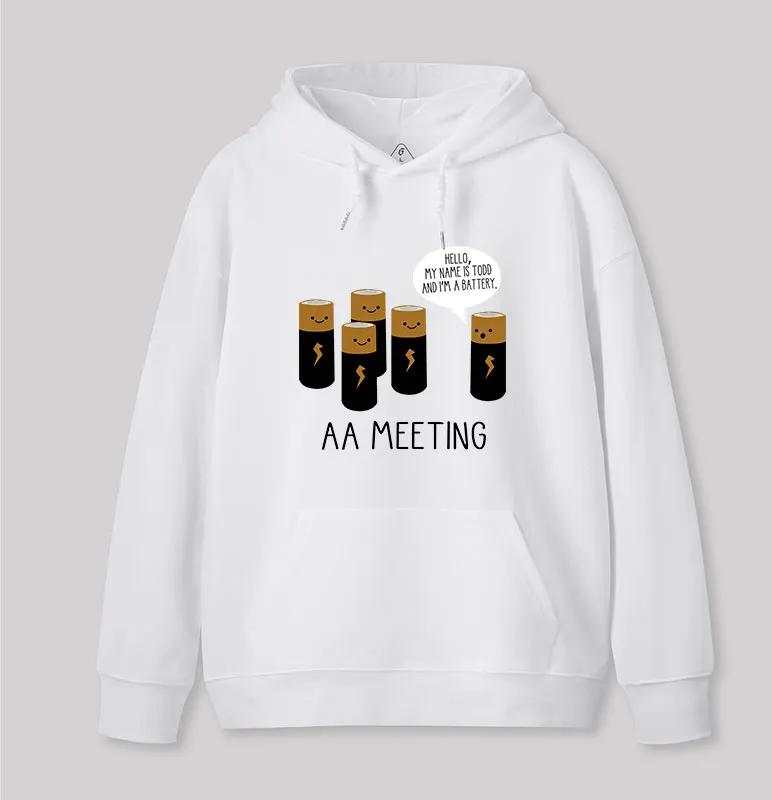 AA MEETING Geek Hoodie - Image 5