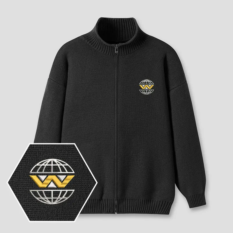 Weyland Yutani Embroidered Full‑Zip Cardigan