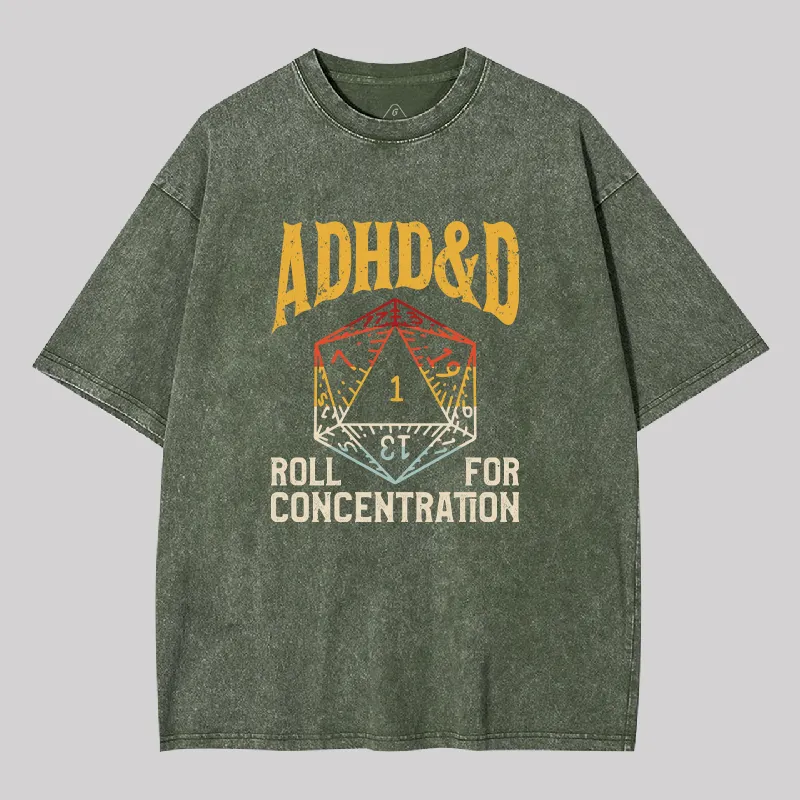 ADHScifi Dice Washed T-shirt - Image 4