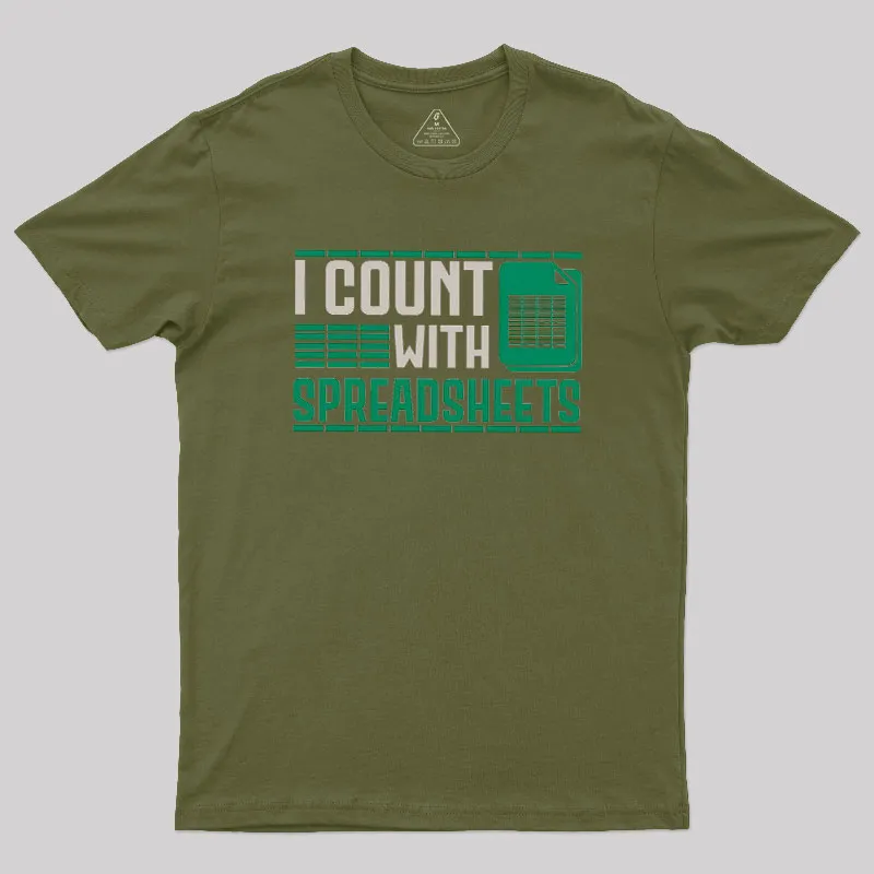 Funny Spreadsheet Accountant Geek T-Shirt - Image 3