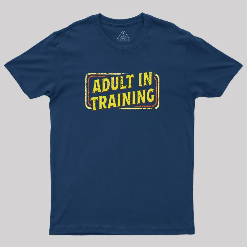 Alternative view of Adult In Training Geek T-Shirt