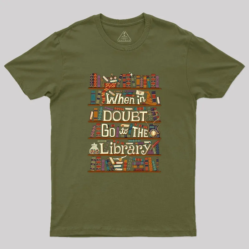 Go To The Library Geek T-Shirt - Image 3