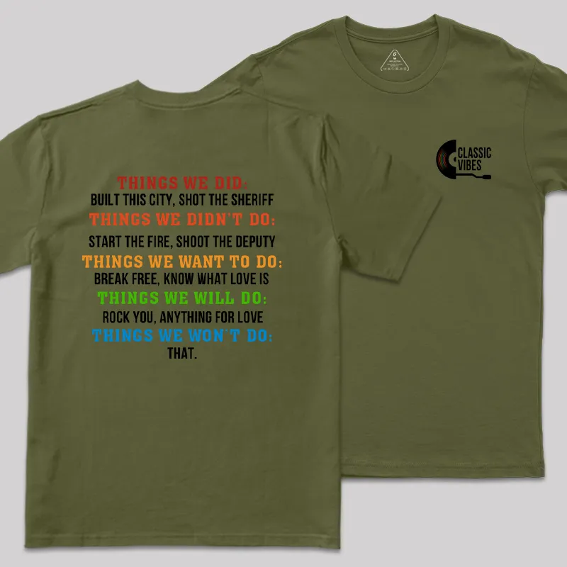 Classic Vibes Front and Back Printed Geek T-Shirt - Image 3