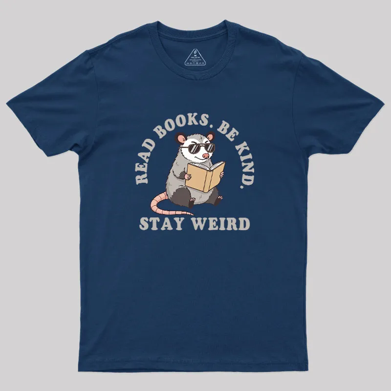 Alternative view of Stay Weird Possum Geek T-Shirt