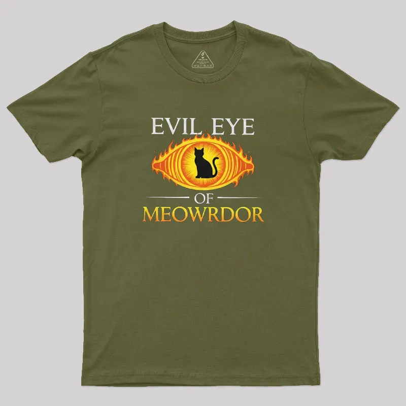 Evil Eye Of Meowrdor Geek T-Shirt - Image 3