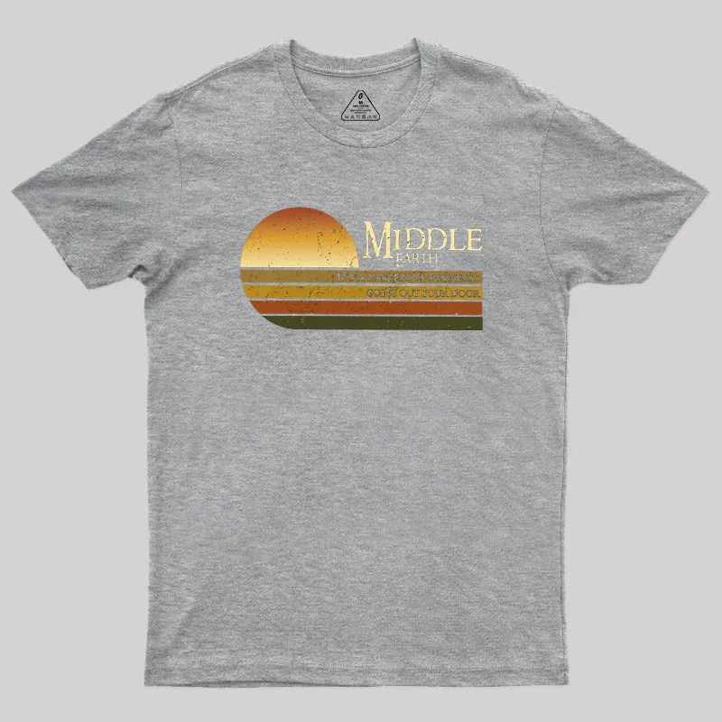 Retro Middle Earth Geek T-Shirt - Image 4