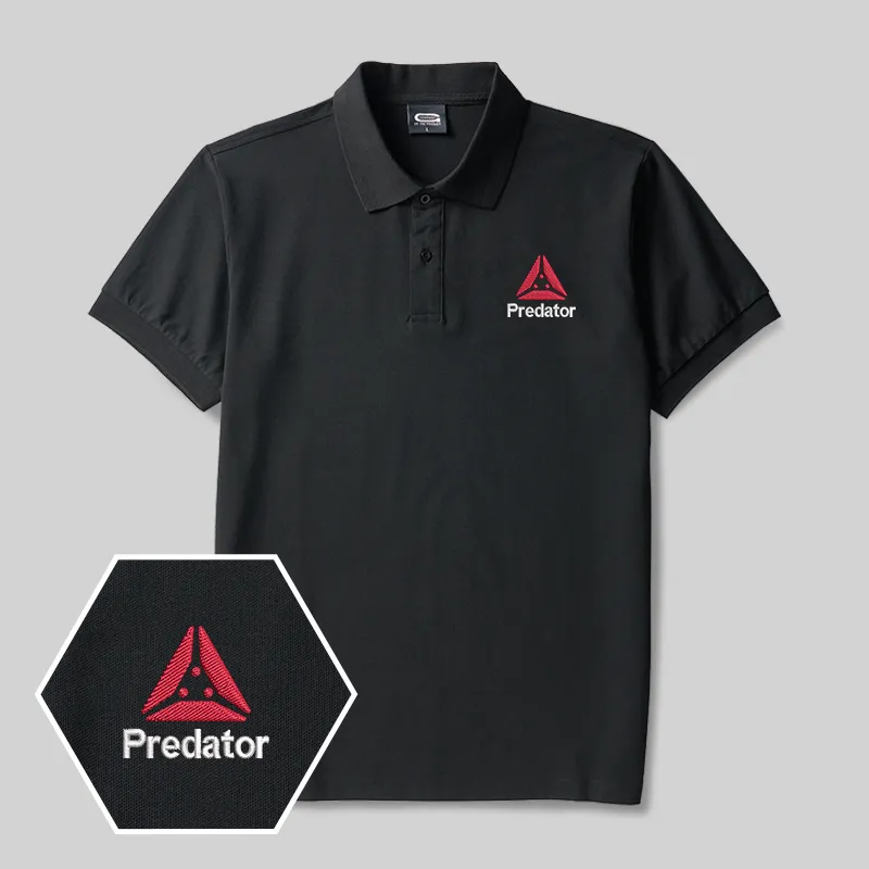 Predator Scifi Geek Embroidered Polo Shirts